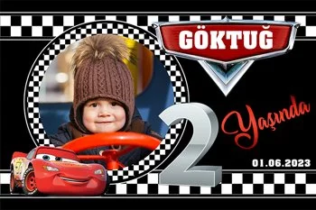 Şimşek Mcqueen İki Yaş Temalı Parti Konsept
