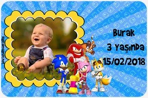 Sonic Boom Temalı Doğum Günü Konsepti