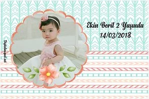 Su yeşili Temalı Doğum Günü Konsepti