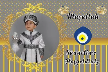  Sünnet Gold Gri Temalı Parti Konsept