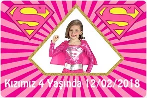 Süper Kız Temalı Doğum Günü Konsepti