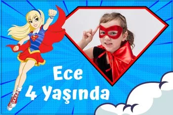 Supergirl Temalı Doğum Günü Konsepti