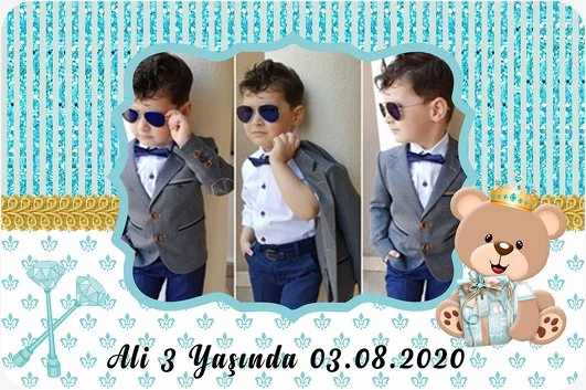 Taçlı Ayı Temalı Parti Konsept