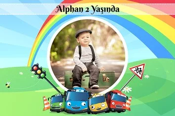 Tayo ile Gökkuşağı Temalı Parti Konsept