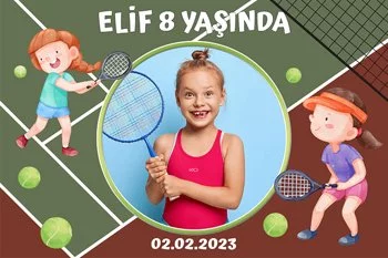 Tenisçi Temalı Doğum Günü Konsepti