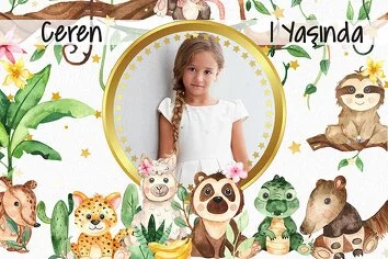 Tropikal Orman Temalı Parti Konsept