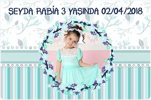 Turkuaz Çiçek Temalı Doğum Günü Konsepti