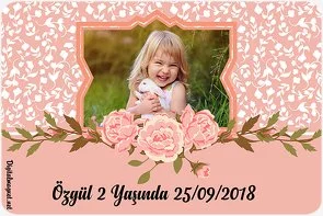 Turuncu Çiçek Temalı Doğum Günü Konsepti