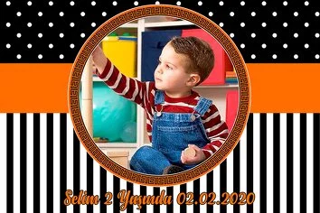 Turuncu ve Siyah Temalı Parti Konsept