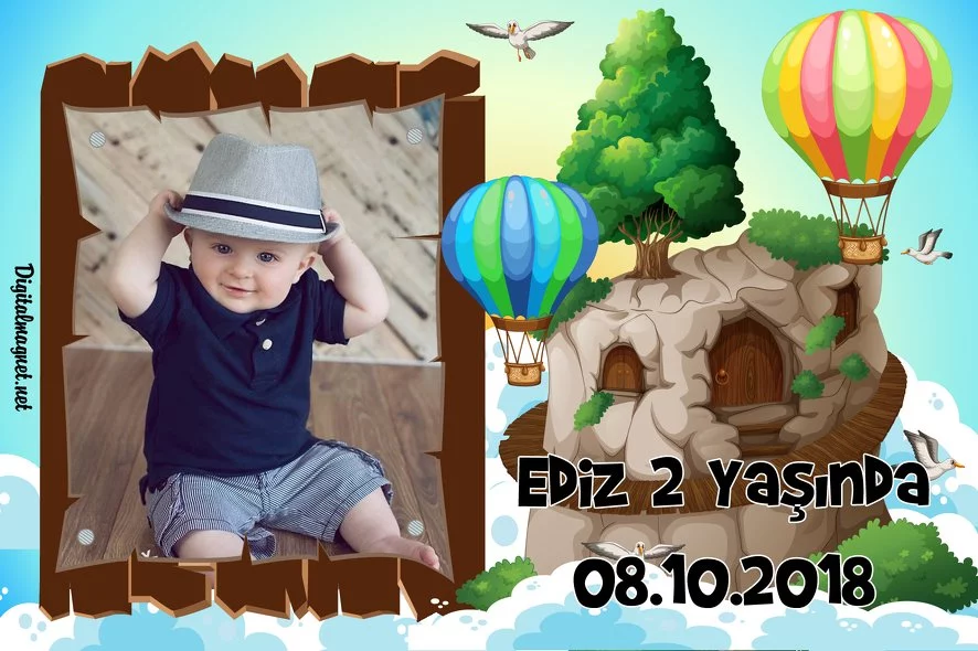 Uçan Balonlar Temalı Doğum Günü Konsept