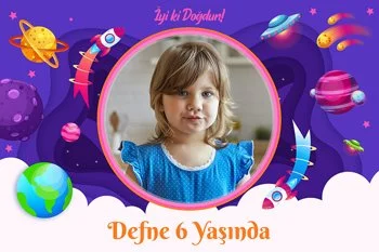 Uzay Moru Galaksi Temalı Parti Konsept