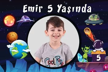 Uzayda Uzaylı ve Astronot Temalı Parti Konsept