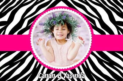 Zebra Desen Temalı Parti Konsept