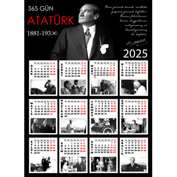 12 Resimde Atatürk Temalı Afiş