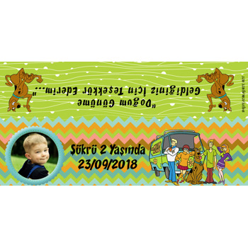 Scooby Doo 2 Temalı Hediye Paket Başlığı