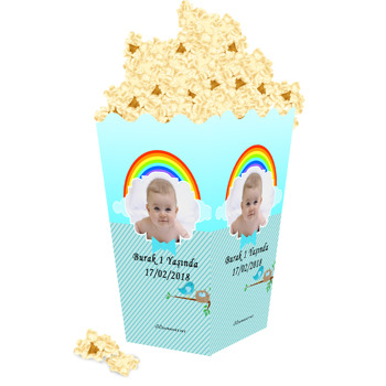 Şirin Kuşlar Temalı Popcorn Kutusu