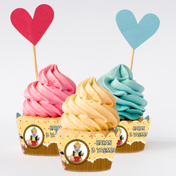 Pinokyo Temalı Cupcake Sargısı
