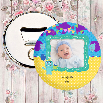Sevimli Canavarlar Temalı Fotoğraflı Magnet Açacak