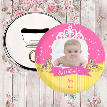 Taçlı Prenses Temalı Magnet Açacak