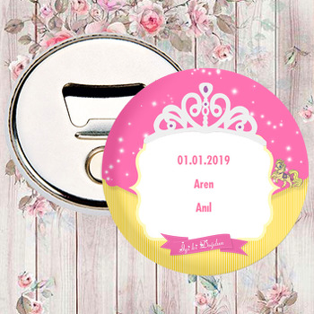 Taçlı Prenses Temalı Magnet Açacak