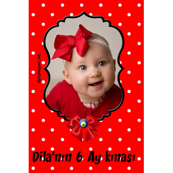6 Ay Kınası Plastik Magnet