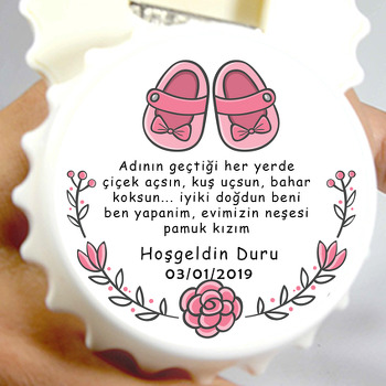 Pembe Bebek Ayakkabılı Temalı Kapak  Açacak