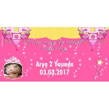 Taçlı Prenses Temalı Hediye Paketi Ambalajı