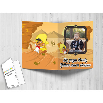 Hızlı Gonzalez Temalı Anı Kartı