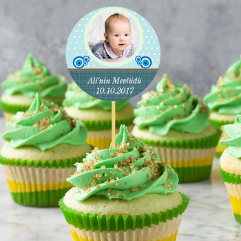 Nazar boncuk 5 Temalı Bebek Kürdan Süs