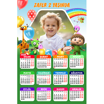 Baby Tv Ekip Temalı Takvim Magnet