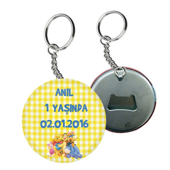 Winnie The Pooh  Arkası Açacak Anahtarlık 