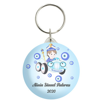 Sünnet Arabalı Çocuk Temalı Anahtarlık