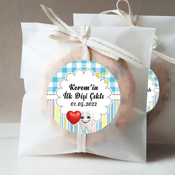 Mutlu Diş Temalı Diş Buğdayı Sticker