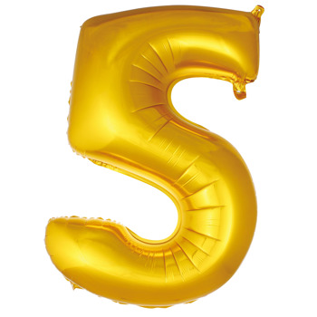 5 Rakam 40 inç Balon 100 cm