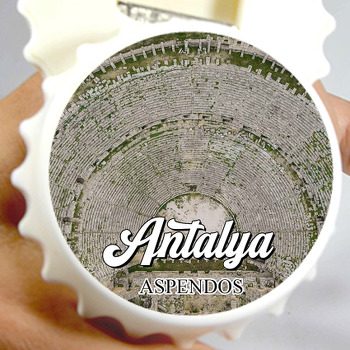 Antalya Aspendos Temalı Kapak Şekilli Magnet Açacak