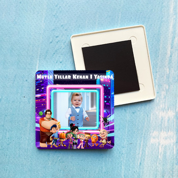 Oyunbozan Ralph Temalı Resimli Plastik Kare Magnet