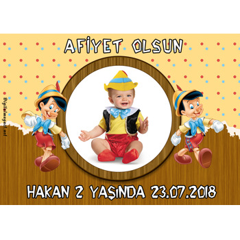 Pinokyo Temalı Doğum Günü Amerikan Servis