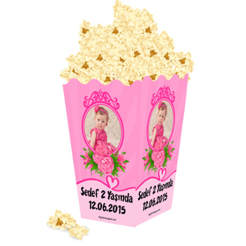 Gül Temalı Popcorn Kutusu