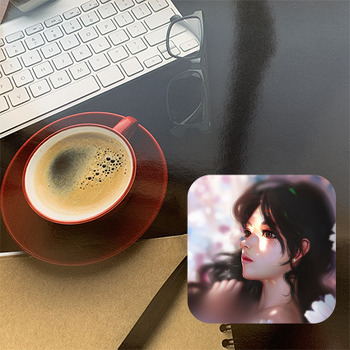 Anime Temalı Bardak Altlığı