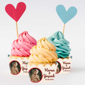 Anka Kuşu Temalı Cupcake Sargısı