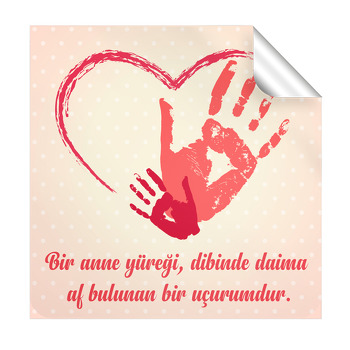 Anneler Günü  Kare Etiket