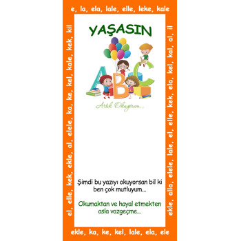 Artık Okuyorum ile Harfler Temalı Hediyelik Kart