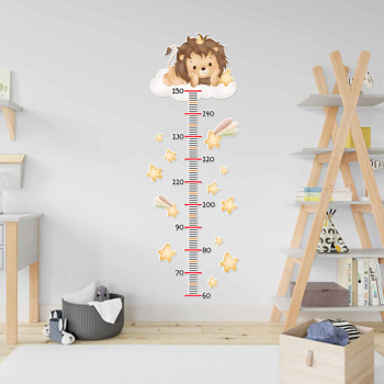 Aslan Bulutta Temalı Boy Cetveli Sticker