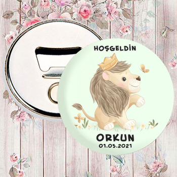 Aslan ile Kelebek Yeşil Fon Temalı Magnet Açacak