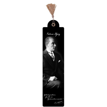 Atatürk ile Öğretmenler Temalı Kitap Ayraç