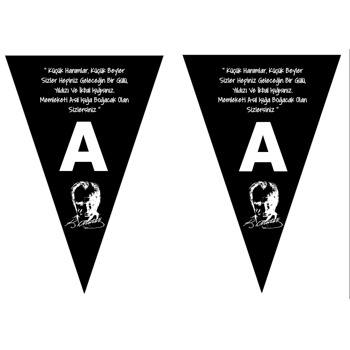 Atatürk Temalı Parti Banner Flama