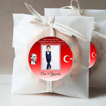 Atatürk ve Bayrak Temalı Resimli Sticker