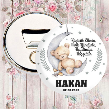 Ayda Uyuyan Ayıcık ve Uçağı ile Yıldızlar Temalı Magnet Açacak