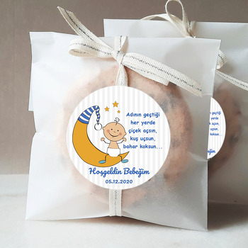 Aydede ile Erkek Bebek Temalı Sticker