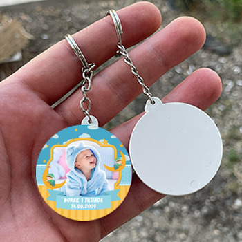 Aydede Temalı Resimli Daire Plastik Anahtarlık